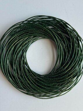 Green Sparkly Bangle Bracelet